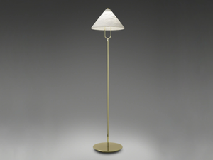 FUJI - Contemporary style LED direct-indirect light alabaster floor lamp _ Alma light